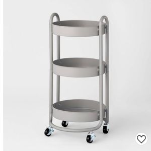3 Tier Round Metal Utility Cart New*